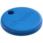 Chipolo ONE - 1 Pack - Key Finder, Bluetooth Tracker for Keys, Bag, Item Finder, Out of Range Alerts and Other Premium Functions Works with Chipolo app (iOS & Android compatible) BLUE