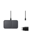 Samsung Wireless Charger Duo (Incl. Power Adapter) - Black