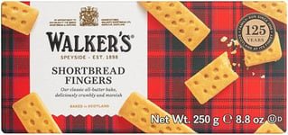 Walkers Pure Butter Shortbread Fingers, 250g