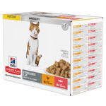 Young Adult Sterilised Chicken Salmon Pouch - Wet Cat Food 48 x 85 g - Katt - Kattemat - Våtfôr - Hills Science Plan