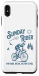 Coque pour iPhone XS Max Vélo rétro pour cycliste Sunday Ride Club Racing