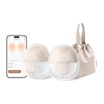 eufy Security Wearable Breast Pump E10 Electric Hands-Free Breast Pump with App-Controlled Smart Rhythm Hospital-Grade Suction Portable Design Leak-Proof and Ultra-Quiet Performance(17mm-24mm Flanges)