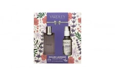 YARDLEY ENGLISH LAVENDER GIFT SET 50ML EDT + 50ML PILLOW SPRAY - WOMEN'S. NEW