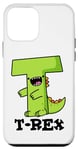 Coque pour iPhone 12 mini Jeu de mots alphabet amusant T-Rex