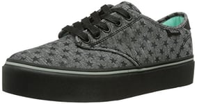 Vans Camden Platform, Baskets basses femme - Gris - Gray/White,42 EU (8 Damen UK)