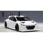 PEUGEOT 208 T16 RALLY PIKES PEAK 2013 PLAIN BODY WHITE 1:18 AutoArt Auto Rally