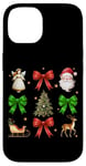 iPhone 14 Christmas Cheer Angel Santa Tree Sleigh Case