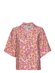 Mschadanaya Ladonna 2/4 Shirt Aop Pink MSCH Copenhagen