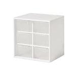 2-pack Craft Box Förvaring med 6 Lådor - Skrivbordsförvaring Organizer Mini Lådor för Hantverk Smycken Kosmetika Konst Sytillbehör with 6 Drawers White