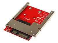 StarTech.com Adaptateur mSATA SSD vers SATA 2,5" - Carte Convertisseur mSATA SSD vers SATA 2,5" - Contrôleur de stockage - 1 Canal - SATA 6Gb/s - SATA 6Gb/s - pour P/N: BRACKET125PT...