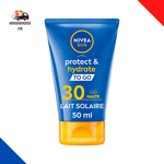 NIVEA SUN Lait Solaire Protect & Hydrate Format Voyage FPS 30 50 Ml