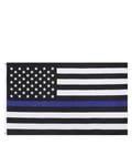 Rothco USA Flag - Thin Blue Line (Svart, One Size) Size Svart