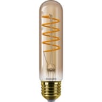 6 st Master Value LED Standard Dimbar 4W E27 T32 Guld Spiral 250lm