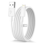 Câble Chargeur Iphone 3m [Certifié A-Pple Mfi], Câble Iphone Charge Rapide Cable Lightning Usb Cable Iphone Long Cable Usb Lightning Cordon Iphone Fil Pour Iphone 14 13 12 11 Pro Max Xs Xr 8 7 6 Ipad