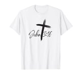 John 3.16 Vers Loved by God Believers Bible T-Shirt