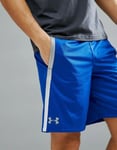 UA Under M med Armour Training tech mesh 10” long shorts royal blue/steel  bnwt