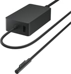 Microsoft Surface 65W Power Supply Laptop, Tablet Black AC Indoor