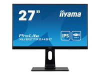 iiyama ProLite XUB2792HSC-B1 - Écran LED - 27" - 1920 x 1080 Full HD (1080p) @ 75 Hz - IPS - 250 cd/m² - 1000:1 - 4 ms - HDMI, DisplayPort, USB-C - haut-parleurs - noir