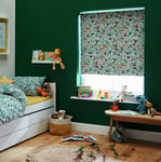 Habitat Kids Into the Wild Blackout Roller Blind - Green 4ft Width 120Cm X Drop 160Cm