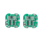 2 PièCes 4S BMS 8A 14.8V 18650 Li-Ion Lithium Battery Charge Board Balayeuse Solaire Lithium Battery Protection Board