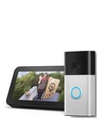 Ring Echo Show 5 & 3Rdgen Video Doorbell Satin Nickel