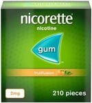 New Nicorette Fruitfusion Gum 2mg - 210 Pieces: Your Ultimate Stop Smoking Aid