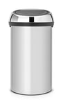 Brabantia 402425 Poubelle Touch Bin, 60 L - Gris métallique