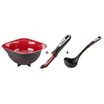 PACK TEFAL INGENIO - Passoire K2070614 + Eplucheur K2071014 + Louche K2060114 - Noir et Rouge