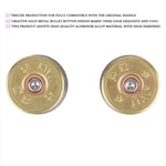 6Pcs Gold Metal Bullet Buttons & Thumbstick Mod Kit For PS4 Controller HOT