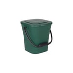 EDA - Seau à Compost 6 L - Mini Poubelle avec Couvercle - Fermeture Hermétique - Compact et Pratique - Vert