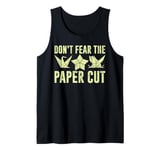 Dont Fear the Paper Cut Origami Tank Top