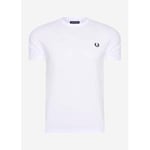 T-shirt Fred Perry  T-shirt Ringer - blanc