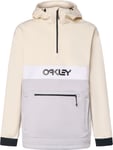 Oakley Men's Tnp Nose Grab Softshell Hoodie Lunar Rock/arctic White, S