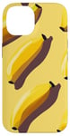 Coque pour iPhone 14 Forme simple de banane minimaliste à motif de fruits