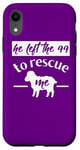 iPhone XR Christian Quote Left 99 Rescue Me Sheep Shepherd Bible Story Case