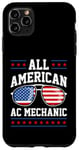 Coque pour iPhone 11 Pro Max Mécanicien AC patriotique All-American USA 4 juillet américain