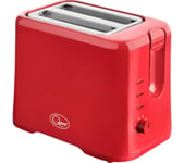 QUEST 34299 2-Slice Toaster - Red, Red