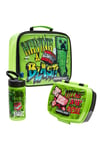 Minecraft Kids Lunch Box, Water Bottle and Lunch Bag Set