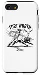 Coque pour iPhone SE (2020) / 7 / 8 Rodéo de Fort Worth, Texas, Bull Rider, Steer Wrangler Cowboy