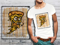 T-Shirt Blanc Homme Taille Xl Collection Fun Cartoons 22 Pizza