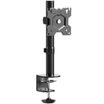 ONKRON Monitor Arm Desk Mount for 13-34 Inch Screen, Single Monitor Mount Weight up to 8 kg - Desk Mounted Monitor Arm VESA 75x75 & VESA 100x100/Rotation Tilt Swivel Monitor Mount Arm D101E-B Black