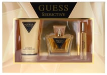 Seductive By Guess For Women Set: EDT+EDT+Body Lotion (2.5+0.5+6.7)oz New