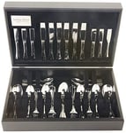 Arthur Price Every Day Baguette 88 Piece 12 Person Cutlery Canteen Set, Stainless Steel, 67 x 31.6 x 11 cm