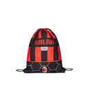 Seven - Sac à Dos -A.C. MILAN Football - Path of Victory, Noir Rouge - Sac à Dos avec Fermeture Cordon - Sac Easy Bag Sport - Sac à Dos Sport Enfant, Noir, Taglia Unica, Sac à Dos