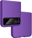 Grid Textured Hard Case Slim Phone Cover for Motorola RAZR 2023 (aka Razr 40)