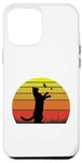 Coque pour iPhone 12 Pro Max T-shirt rétro chat et papillons