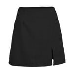 Femme Mini Jupe,Dames Taille Haute Jupe Sexy Split Crayon Jupe Droite Causal Mode Solide Jupe Tube Automne Filles Robe Courte Vêtements De Travail Bureau Vêtements De Travail De Jour, Noir, XXL