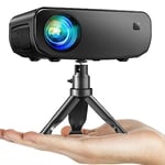 Projector, CiBest WiFi Mini Projector Full HD 1080P, 13000 Lux Portable projector Compatible with iOS/Android/Tablet/PC/TV Stick/USB (Tripod included)