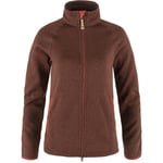 Fjällräven Womens Övik Fleece Zip Sweater (Röd (AUTUMN LEAF/215) X-large)