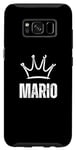 Coque pour Galaxy S8 Couronne King Mario – Prénom personnalisé anniversaire #1 gagnant